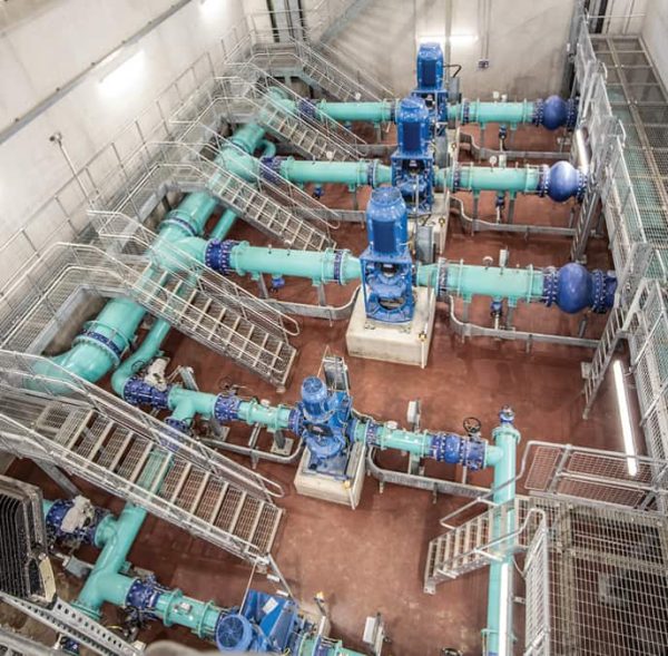 A water pumping station