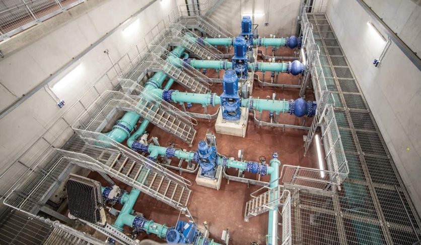 A water pumping station